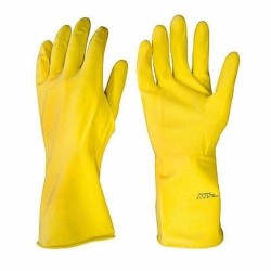LUVA LATEX [G] AMARELA PAR LEAL