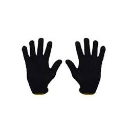 LUVA TRICOTADA COM PIGMENTO PRETA ACRILON