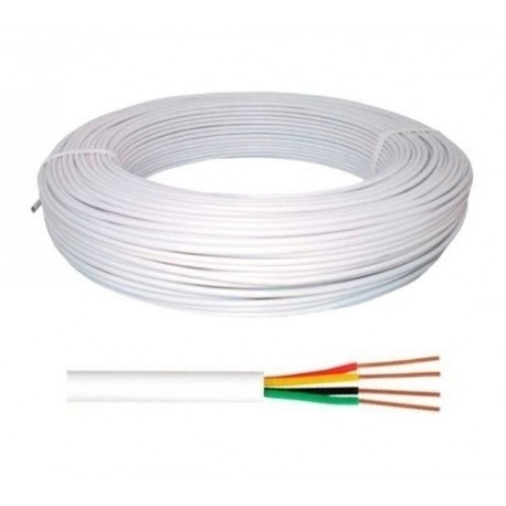 METRO FIO TELEFONE INTERNO 4 VIAS BRANCO