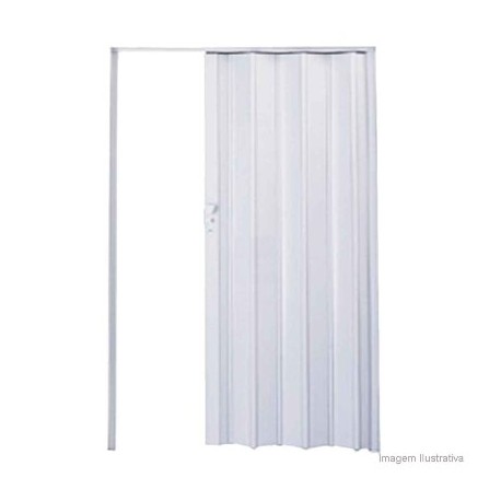 PORTA SANFONADA BRANCA 210X60CM CONFIBRA