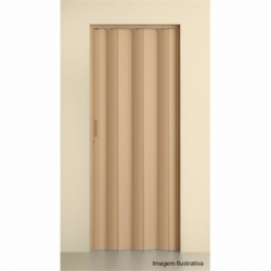 PORTA SANFONADA BEGE 210X70CM HANNA