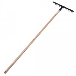 RASTELO ANCINHO COM CABO 14 DENTES TRAMONTINA