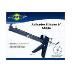 APLICADOR SILICONE METAL 9" BRASFORT