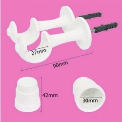 SUPORTE PARA VARÃO CORTINA BRANCO