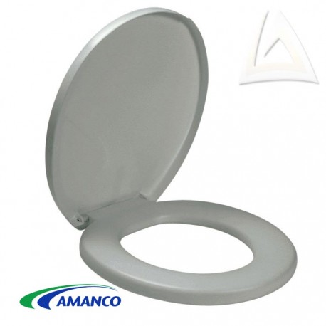 TAMPA DE VASO ALMOFADADA CINZA ESCURO AMANCO