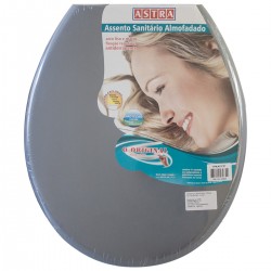 TAMPA DE VASO CINZA ESCURO SOFT ASTRA
