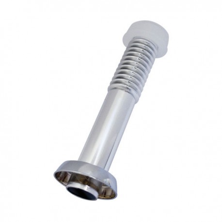 TUBO LIGAÇÃO VASO PVC AJUSTÁVEL FLEXÍVEL CROMADO ASTRA