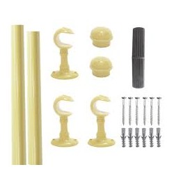 VARÃO CORTINA 2,5MT MARFIM STILLUS