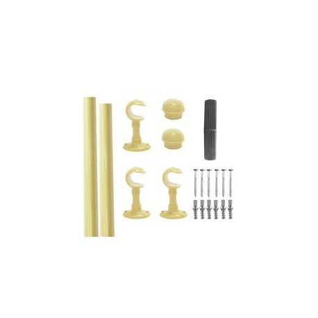 VARÃO CORTINA 2,5MT MARFIM STILLUS