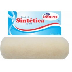 ROLO PINTURA LÃ SINTÉTICA 23CM COMPEL
