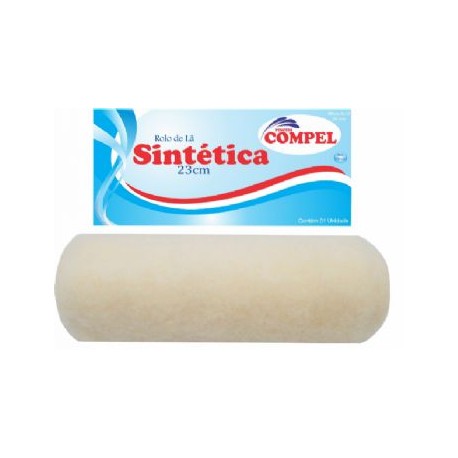ROLO PINTURA LÃ SINTÉTICA 23CM COMPEL