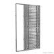 PORTA ALUMÍNIO BALCÃO 210X120CM 3 FOLHAS