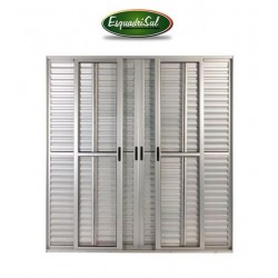 PORTA ALUMÍNIO BALCÃO 210x200cm ESQUADRISUL