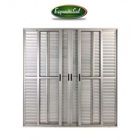 PORTA ALUMÍNIO BALCÃO 210x200cm ESQUADRISUL