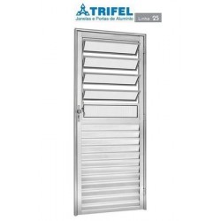PORTA ALUMÍNIO BASCULANTE DIREITA 100X120CM TRIFEL