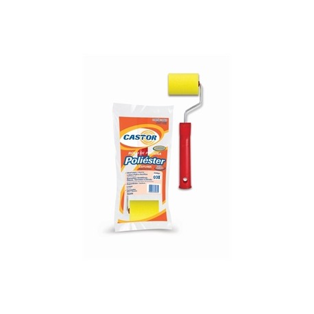 CASTOR ROLO ESPUM 05CM COD:037 C/CABO VERMELHO