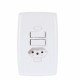 ILUMI 2 INTERRUPTOR PARALELO 1 TOMADA BRANCO SAFIRA