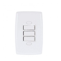 ILUMI 3 INTERRUPTOR SIMPLES SAFIRA BRANCO