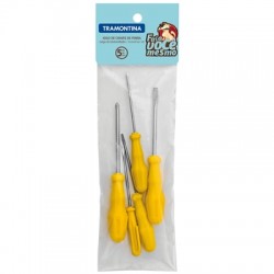JOGO CHAVE FENDA C/5PCS TRAMONTINA