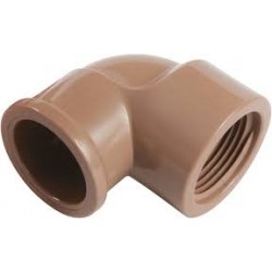 AMANCO COTOVELO MARROM 3/4 C/ ROSCA 1/2