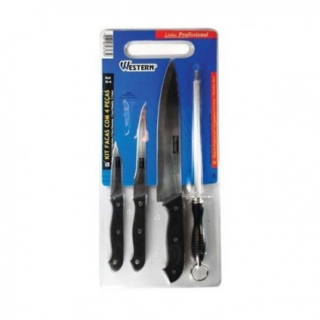 KIT FACA C/ 4 PCS REF:N:4 WESTERN